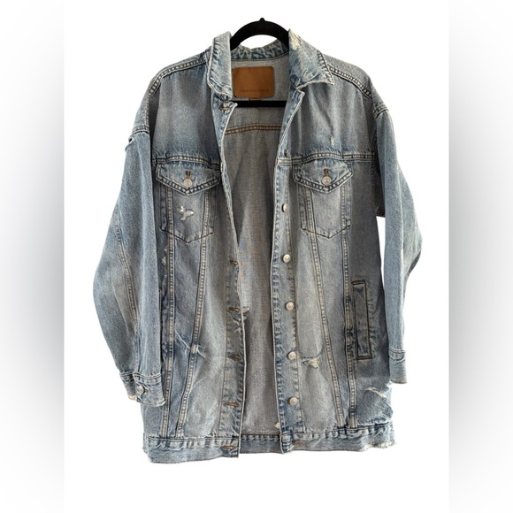 American Eagle Outfitters Light Blue Jean Jacket - Picture 2 of 5